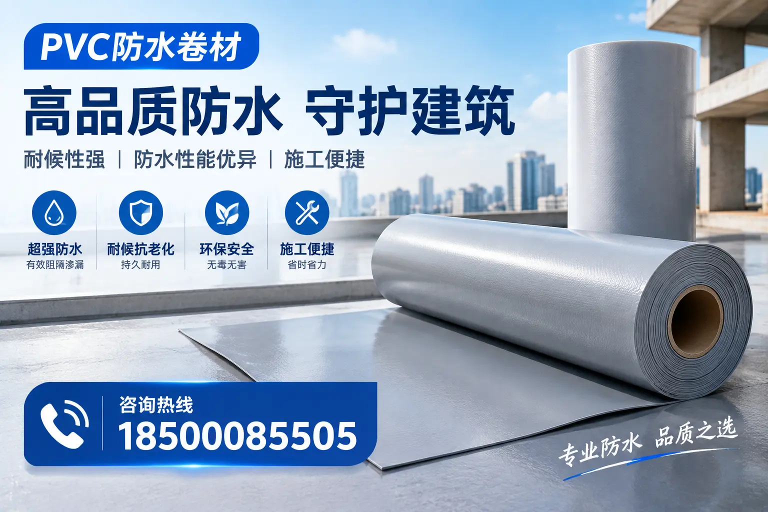 PVC防水卷材的防水效果评测，适合扬州的科学依据